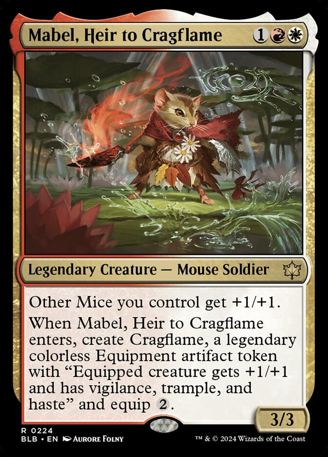Mabel, Heir to Cragflame (Bloomburrow)