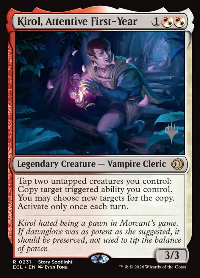 Kirol, Attentive First-Year (Lorwyn Eclipsed Promos)