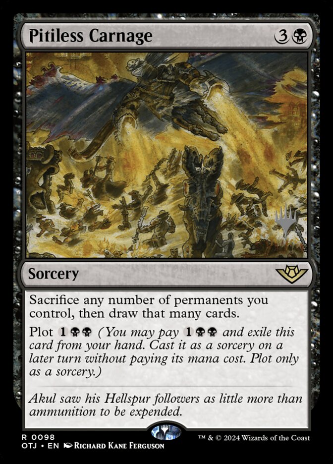 Pitiless Carnage (Outlaws of Thunder Junction Promos)