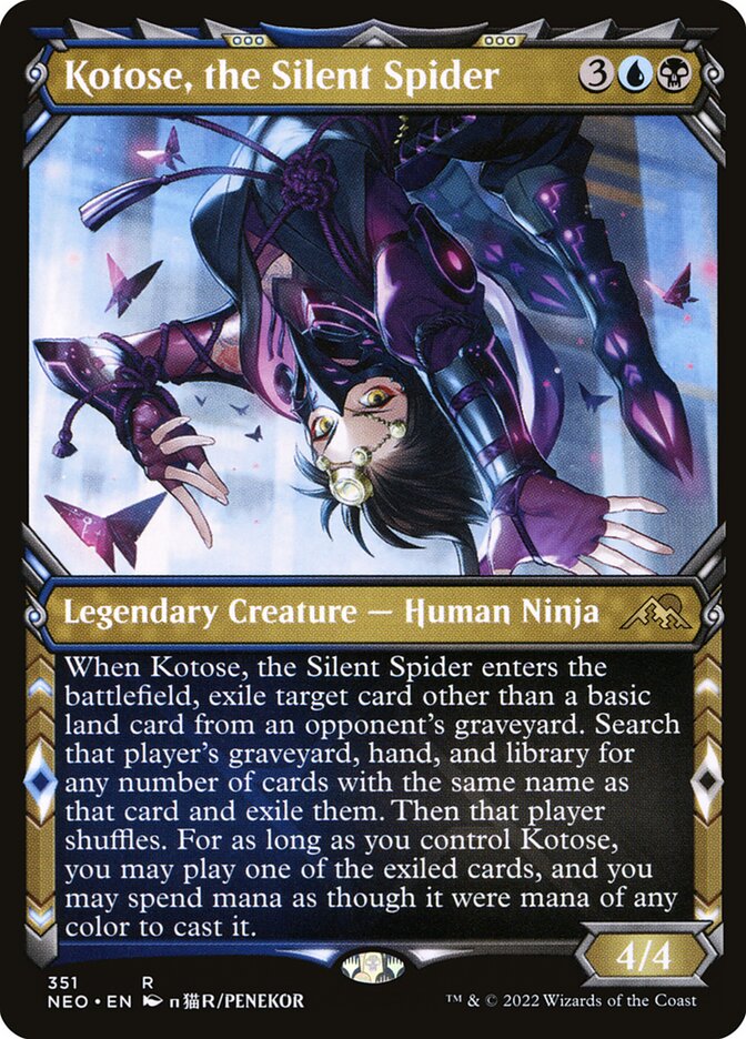 Kotose, the Silent Spider (Kamigawa: Neon Dynasty)