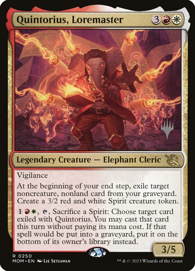 Quintorius, Loremaster (March of the Machine Promos)