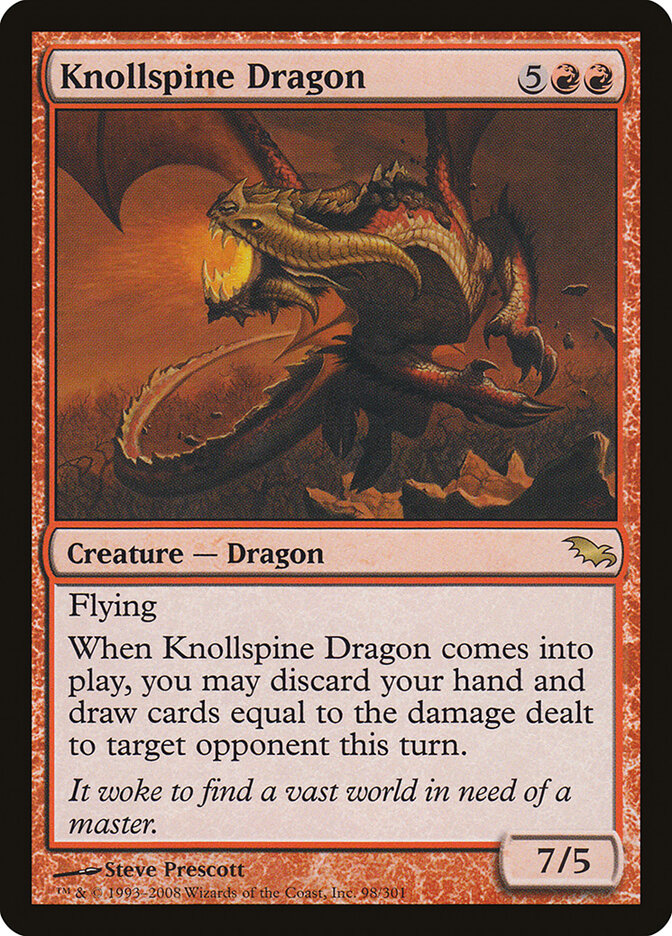 Knollspine Dragon (Shadowmoor)