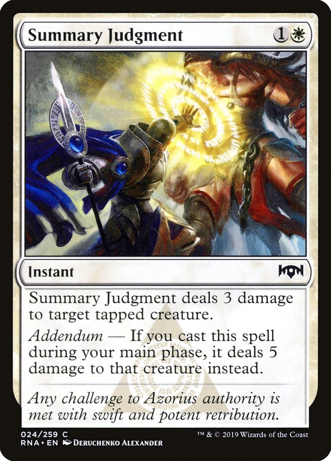 Summary Judgment (Ravnica Allegiance)
