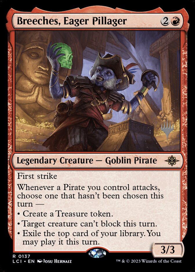 Breeches, Eager Pillager (The Lost Caverns of Ixalan Promos)