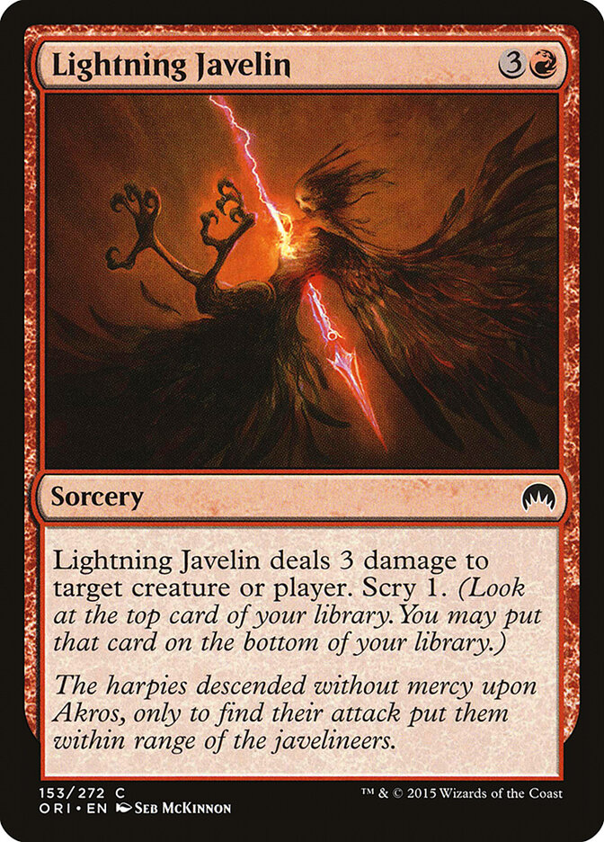 Lightning Javelin (Magic Origins)