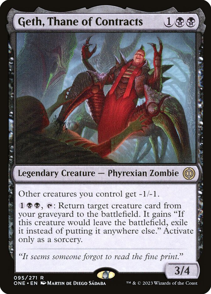 Geth, Thane of Contracts (Phyrexia: All Will Be One)