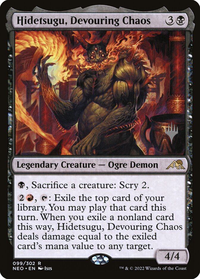 Hidetsugu, Devouring Chaos (Kamigawa: Neon Dynasty Promos)