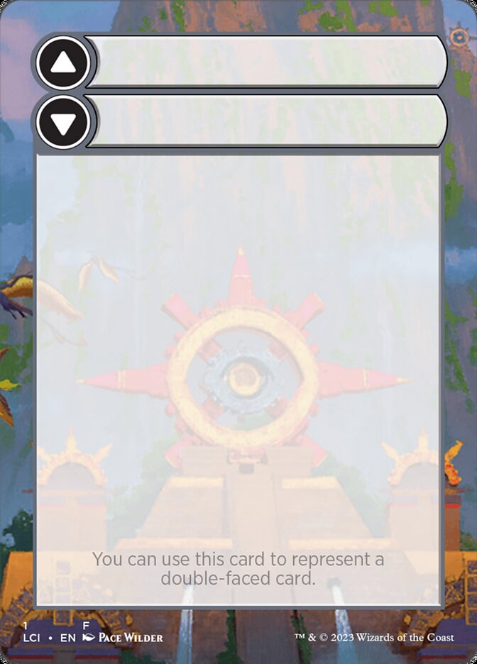 Double-Faced Substitute Card (The Lost Caverns of Ixalan Substitute Cards)