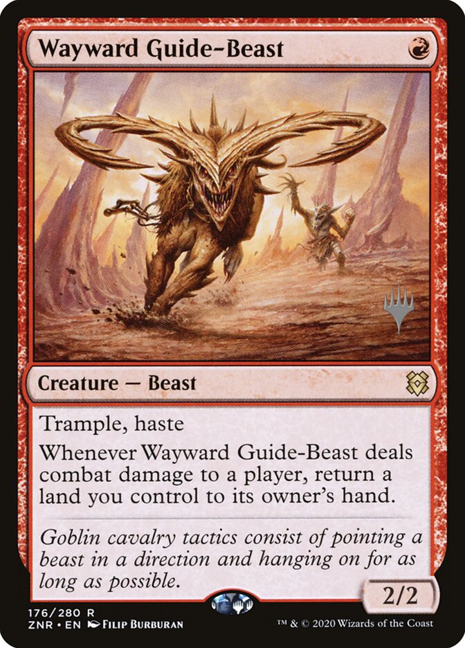Wayward Guide-Beast (Zendikar Rising Promos)