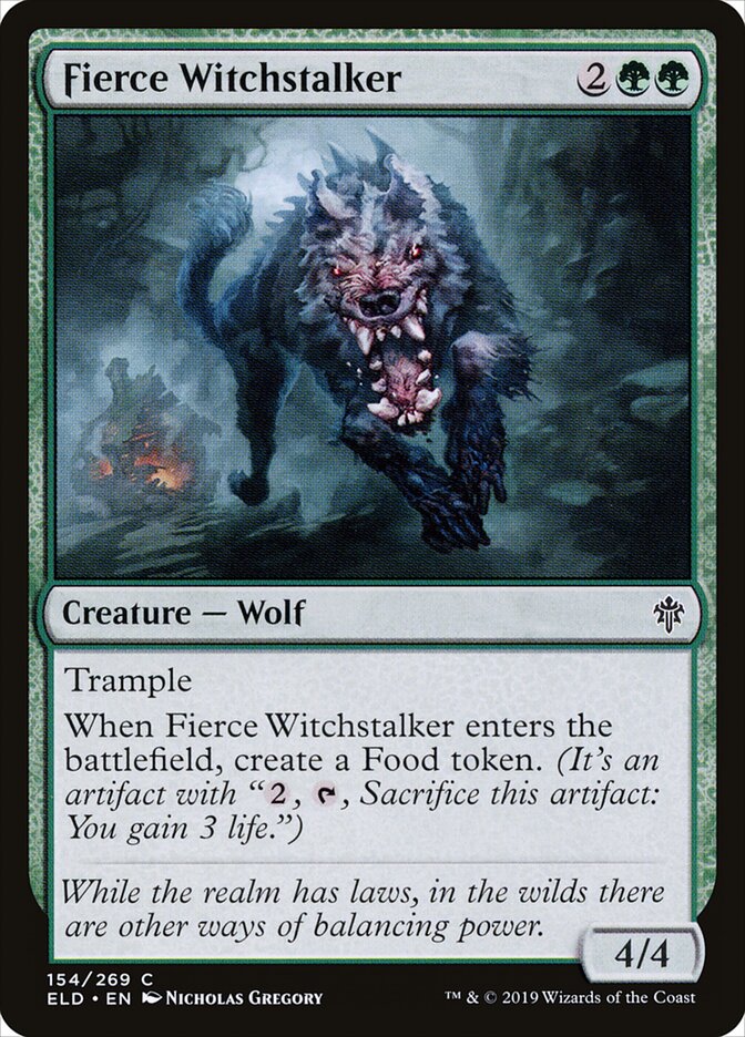 Fierce Witchstalker (Throne of Eldraine)