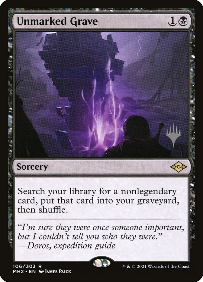 Unmarked Grave (Modern Horizons 2 Promos)