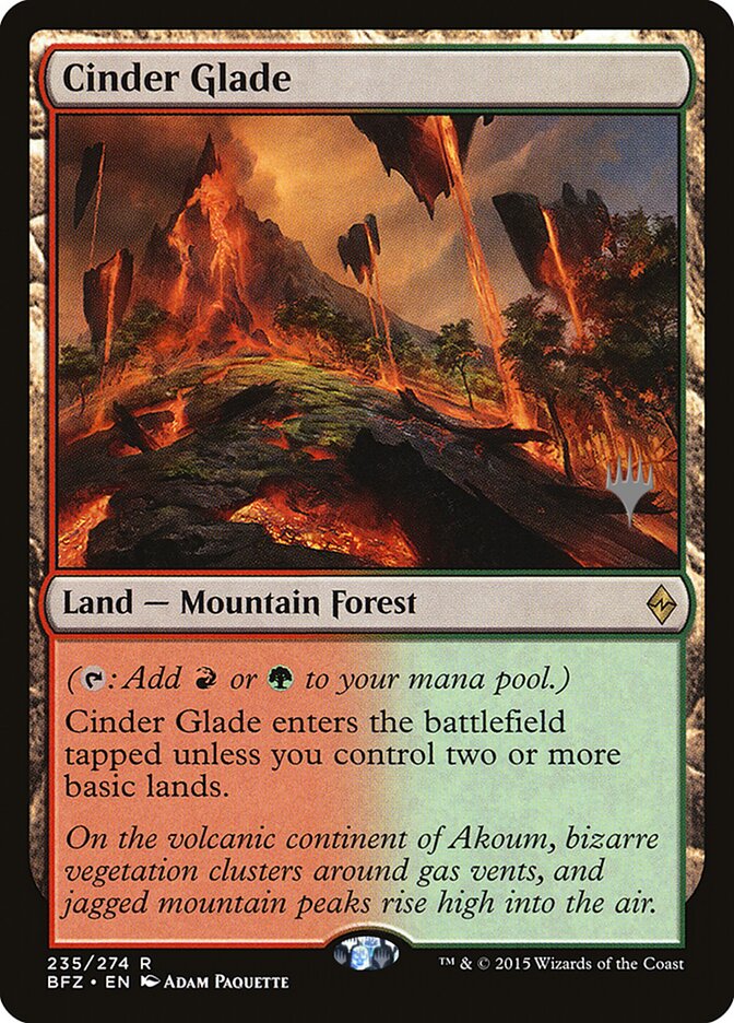Cinder Glade (Battle for Zendikar Promos)