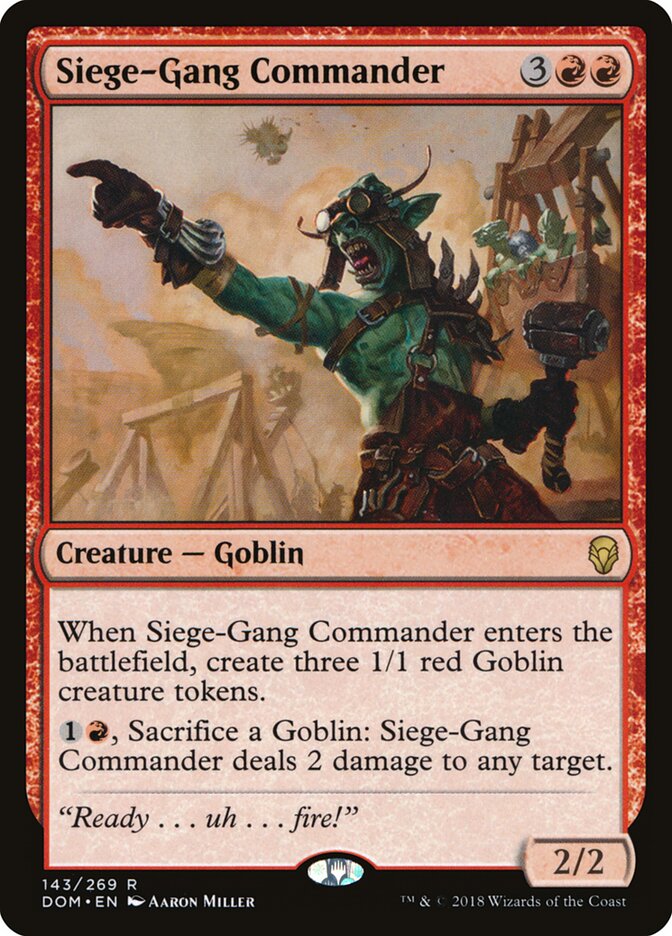 Siege-Gang Commander (Dominaria)