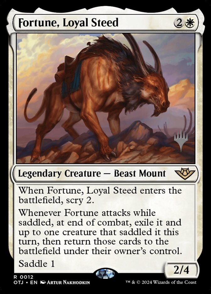 Fortune, Loyal Steed (Outlaws of Thunder Junction Promos)