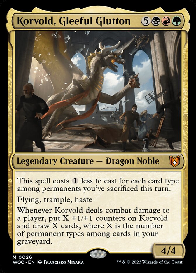 Korvold, Gleeful Glutton (Wilds of Eldraine Commander)