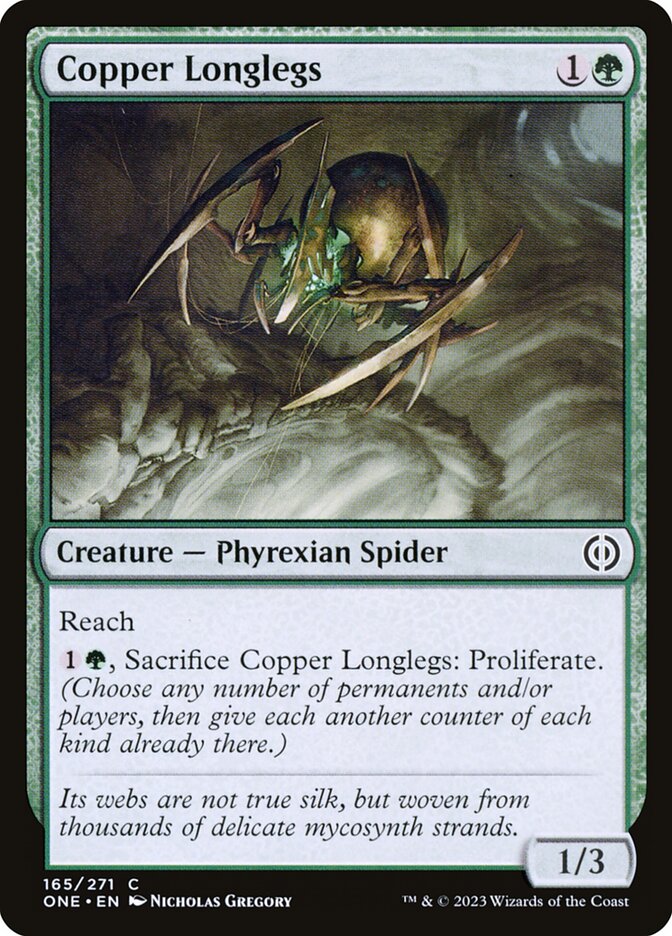 Copper Longlegs (Phyrexia: All Will Be One)