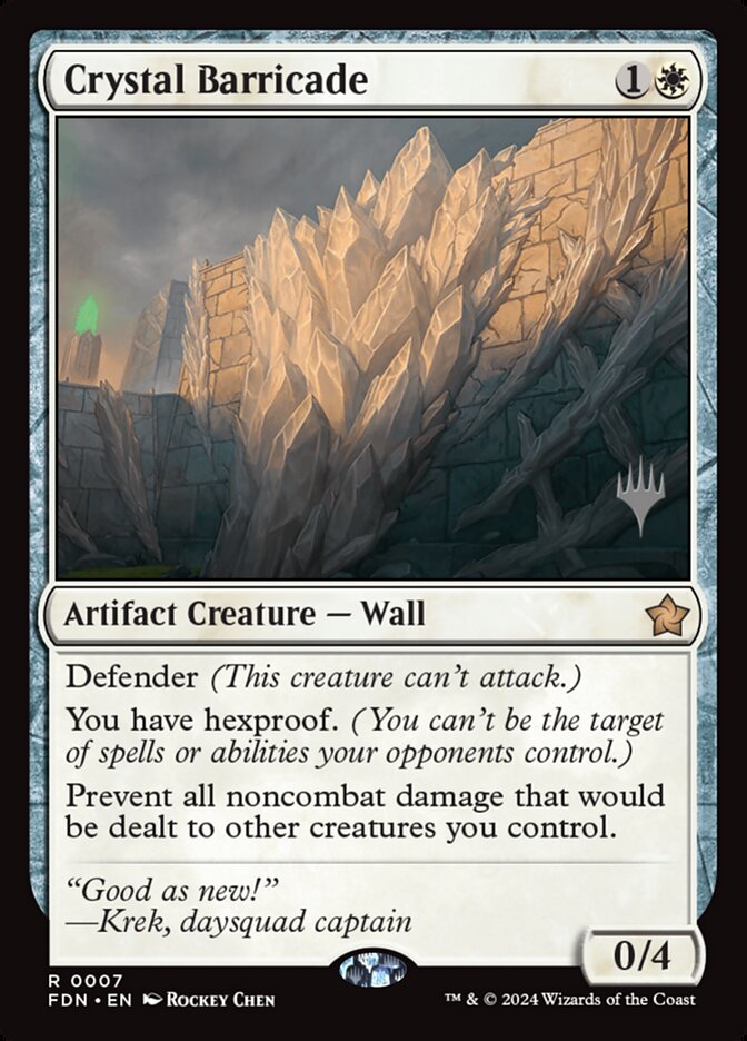 Crystal Barricade (Foundations Promos)