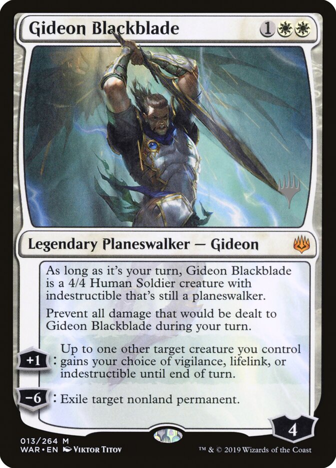 Gideon Blackblade (War of the Spark Promos)