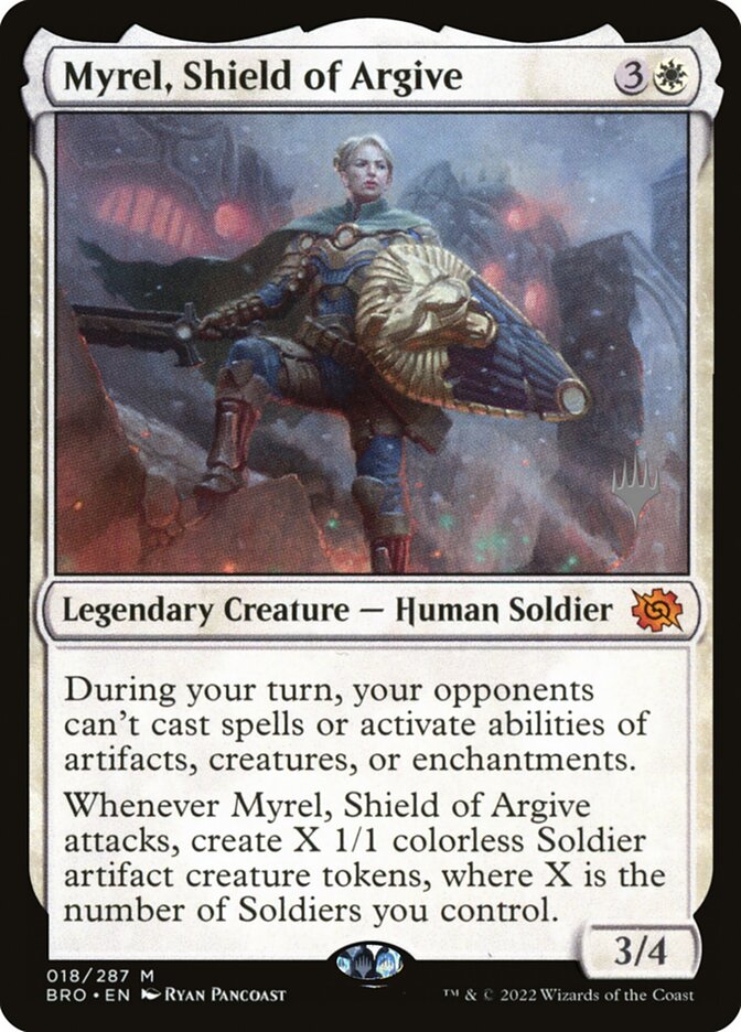 Myrel, Shield of Argive (The Brothers' War Promos)