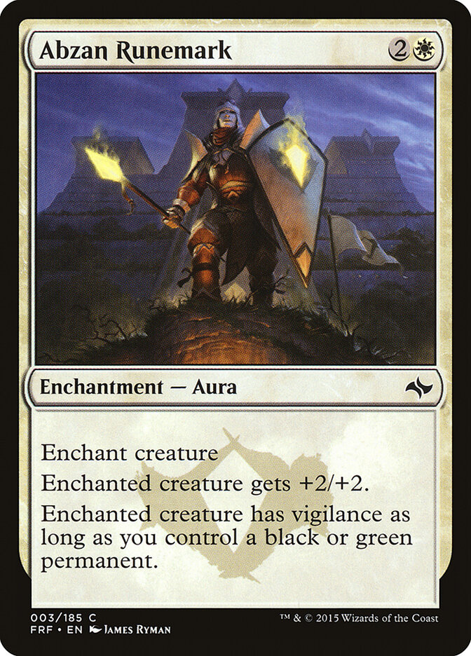 Abzan Runemark (Fate Reforged)