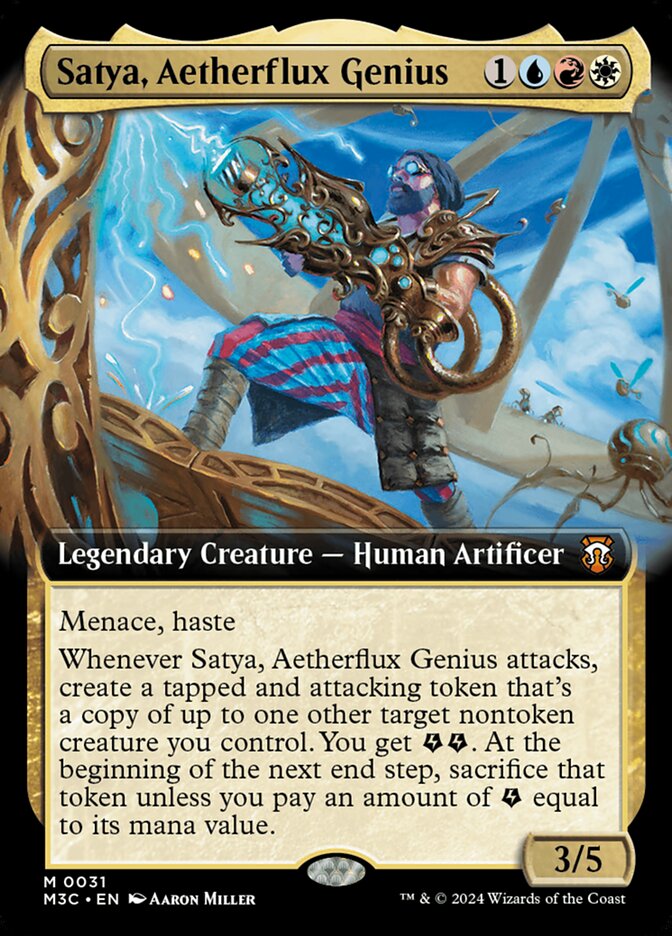 Satya, Aetherflux Genius (Modern Horizons 3 Commander)