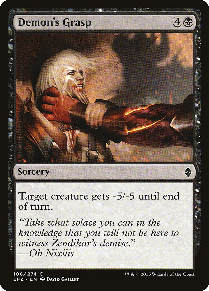 Demon's Grasp (Battle for Zendikar)