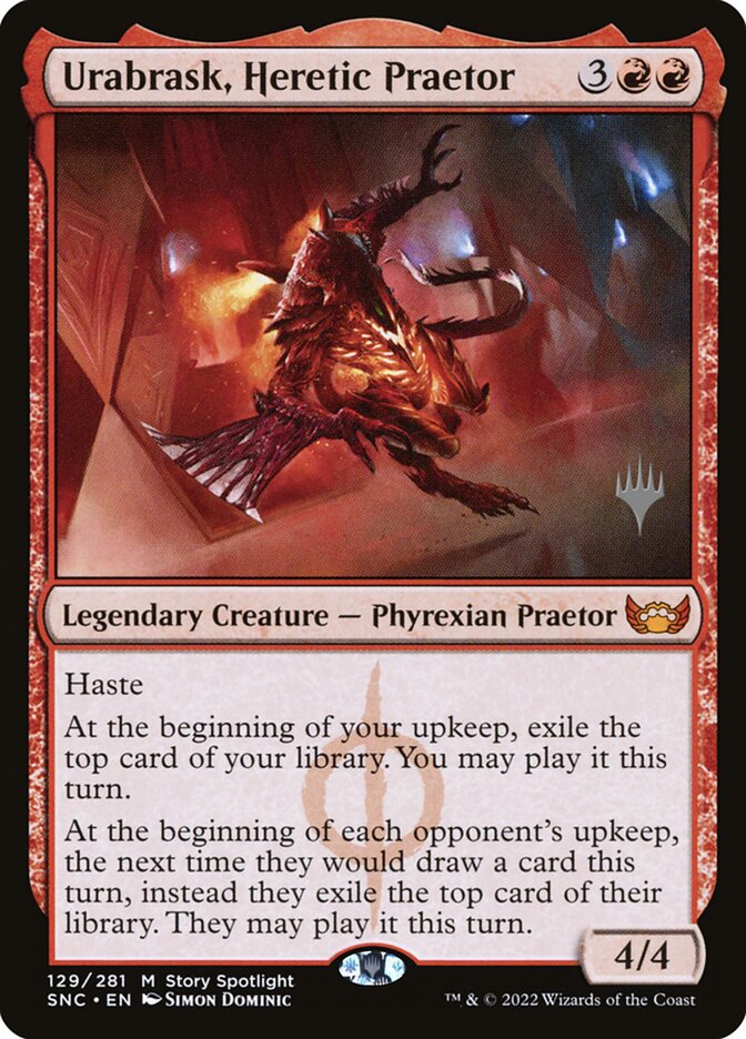 Urabrask, Heretic Praetor (Streets of New Capenna Promos)