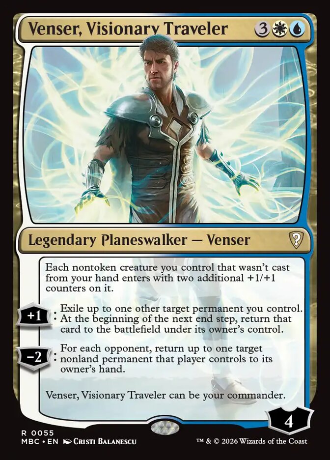 Venser, Visionary Traveler (Mystery Booster Commander Edition)