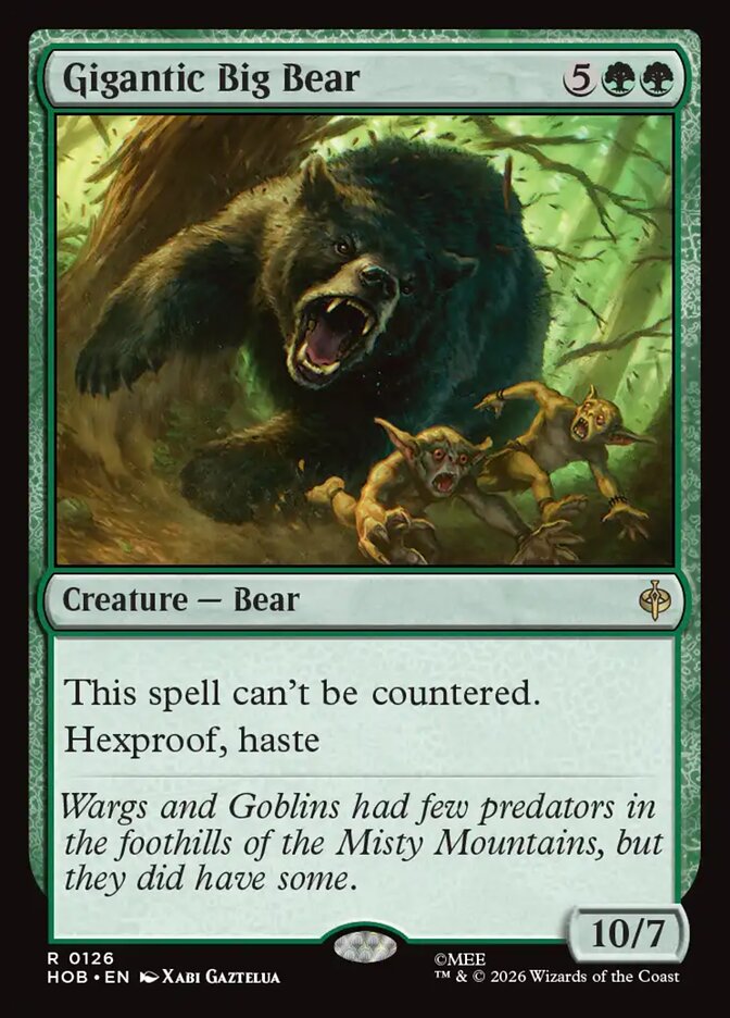 Gigantic Big Bear (The Hobbit)