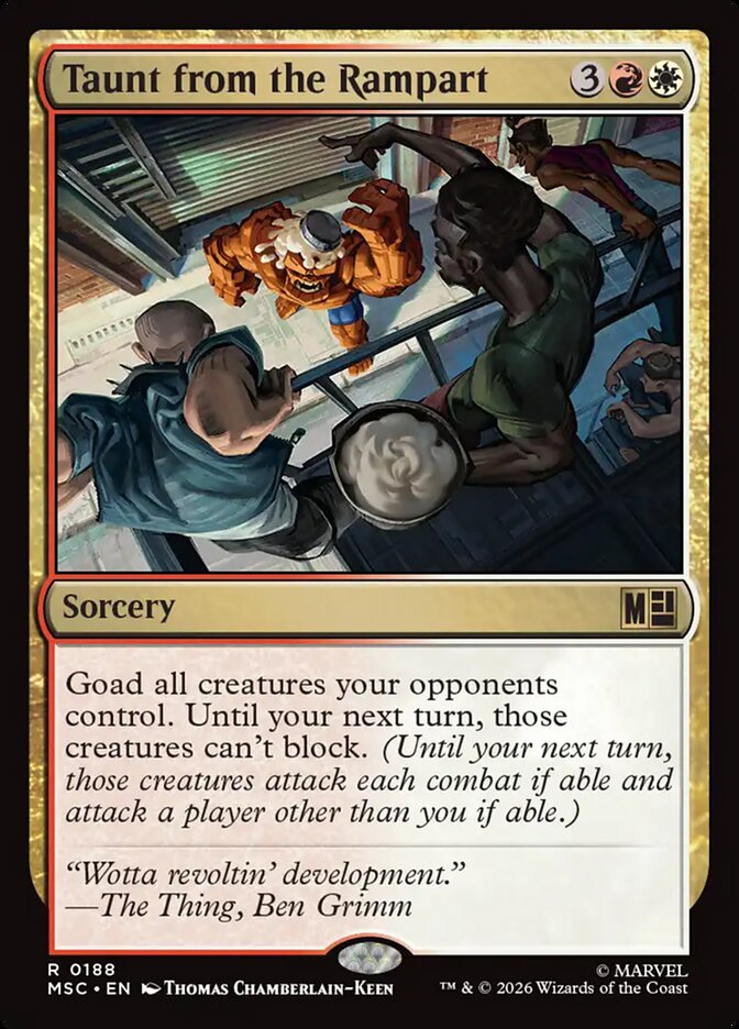 Taunt from the Rampart (Marvel Super Heroes Commander)