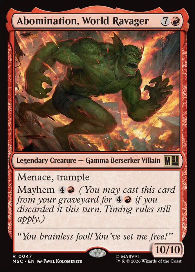 Abomination, World Ravager (Marvel Super Heroes Commander)