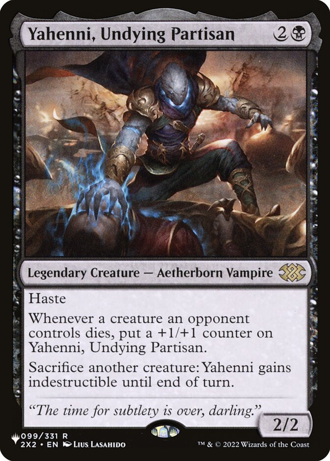Yahenni, Undying Partisan (The List)