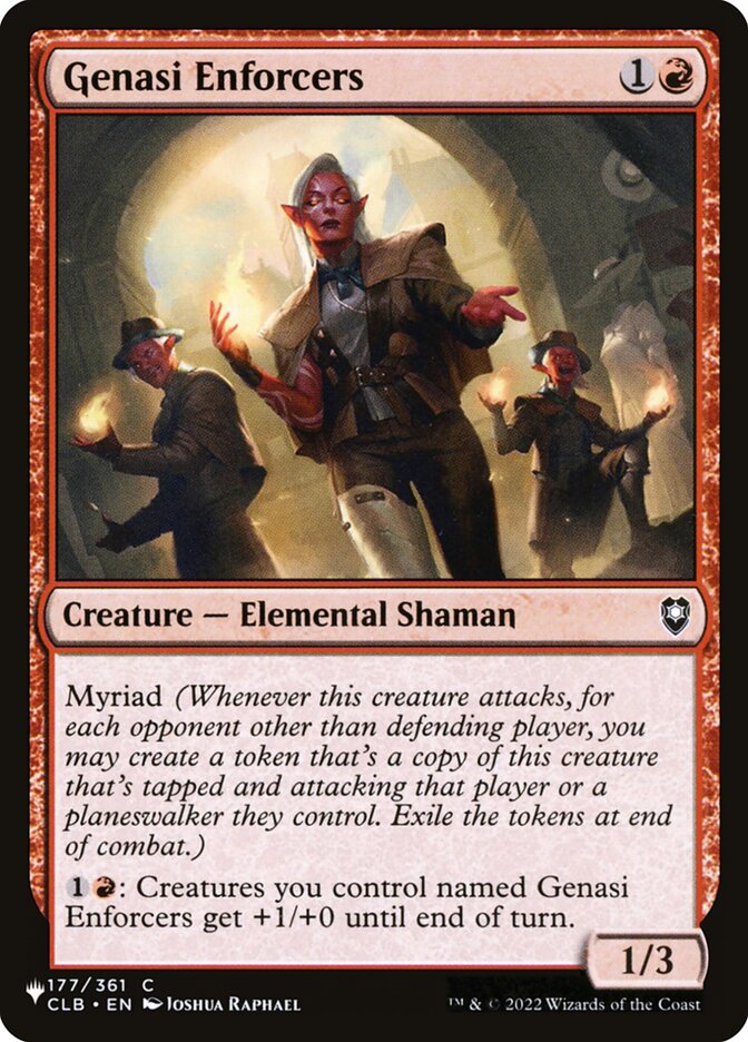 Genasi Enforcers (The List)