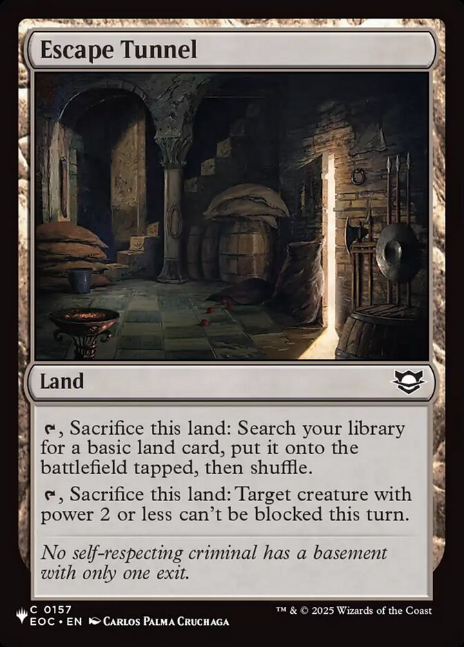 Escape Tunnel (The List)