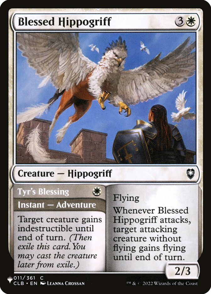Blessed Hippogriff // Tyr's Blessing (The List)