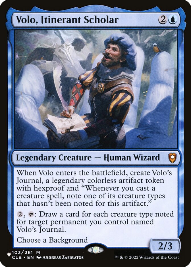 Volo, Itinerant Scholar (The List)