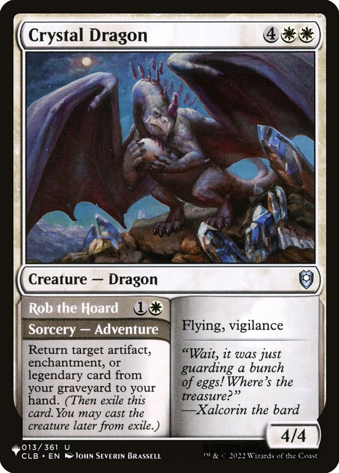 Crystal Dragon // Rob the Hoard (The List)