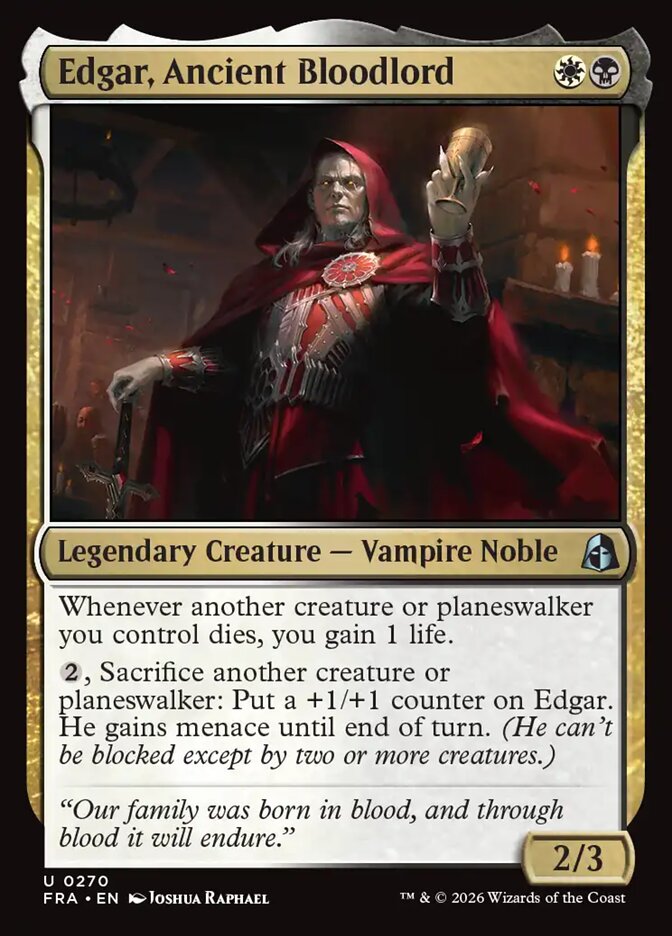 Edgar, Ancient Bloodlord (Reality Fracture)
