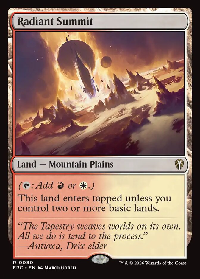 Radiant Summit (Reality Fracture Commander)