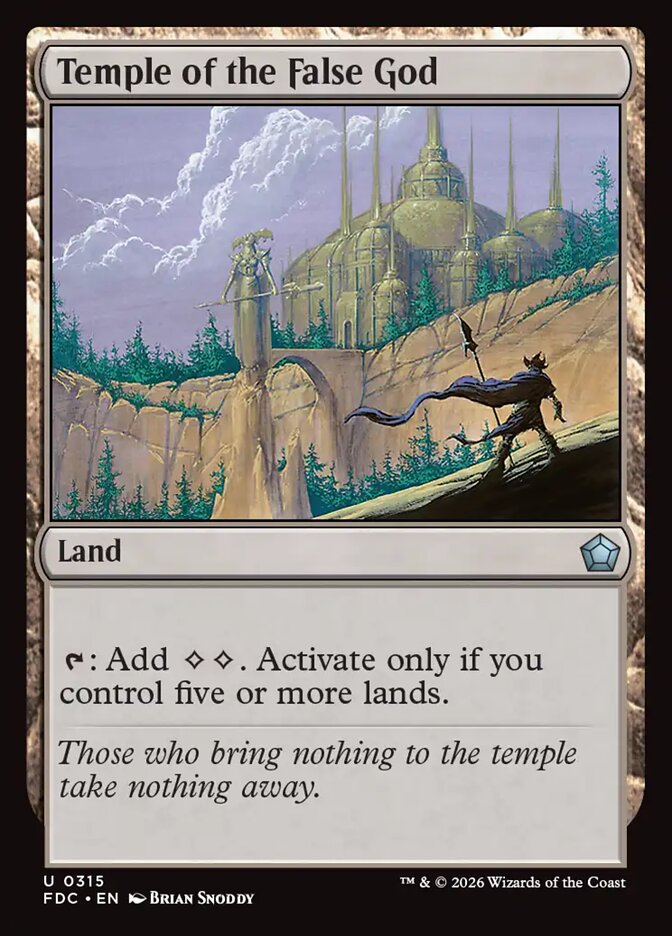 Temple of the False God (Foundations Commander)