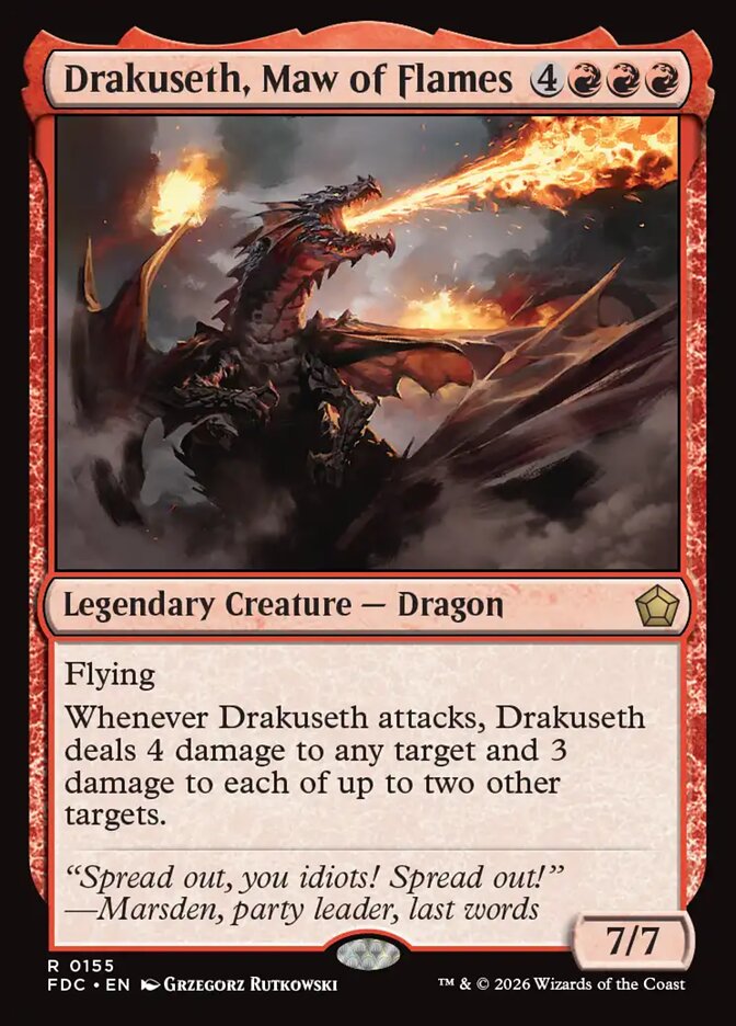 Drakuseth, Maw of Flames (Foundations Commander)