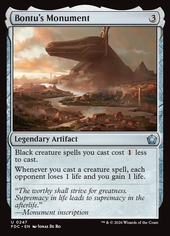 Bontu's Monument (Foundations Commander)
