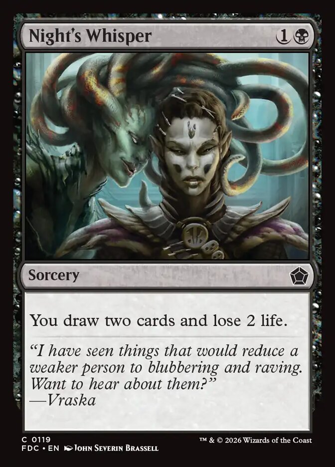 Night's Whisper (Foundations Commander)