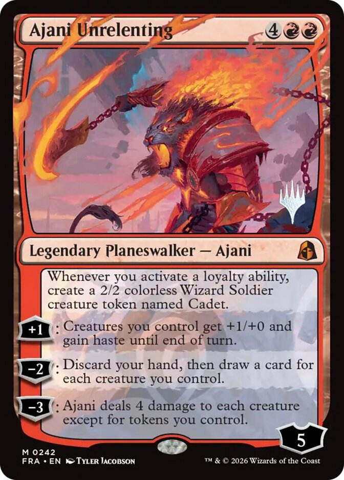 Ajani Unrelenting (Reality Fracture Promos)