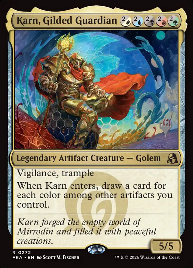 Karn, Gilded Guardian (Reality Fracture Promos)