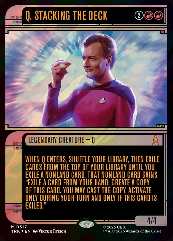 Q, Stacking the Deck (Star Trek)