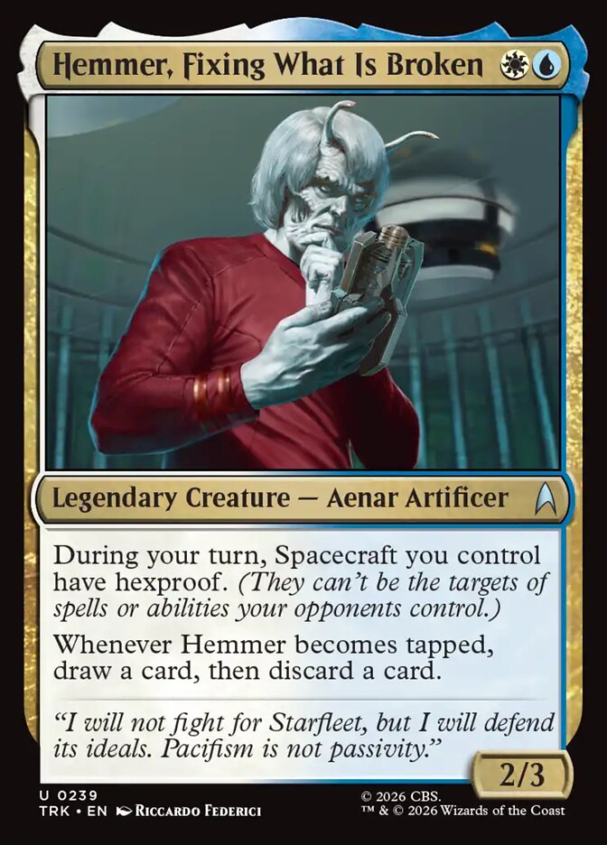 Hemmer, Fixing What Is Broken (Star Trek)