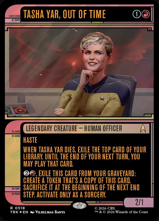 Tasha Yar, Out of Time (Star Trek)