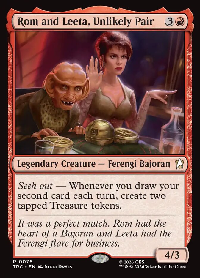 Rom and Leeta, Unlikely Pair (Star Trek Commander)