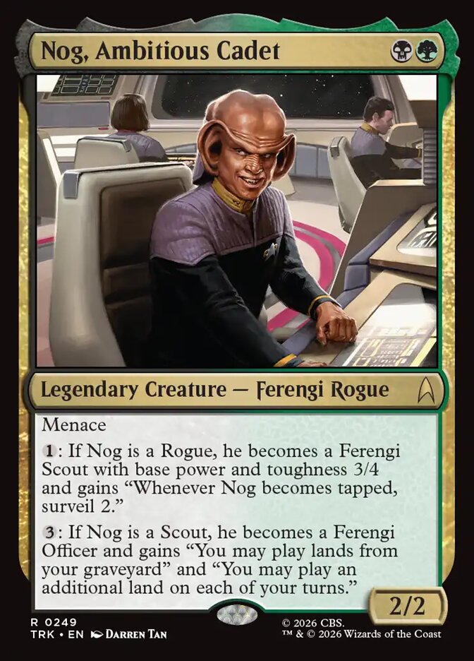 Nog, Ambitious Cadet (Star Trek)